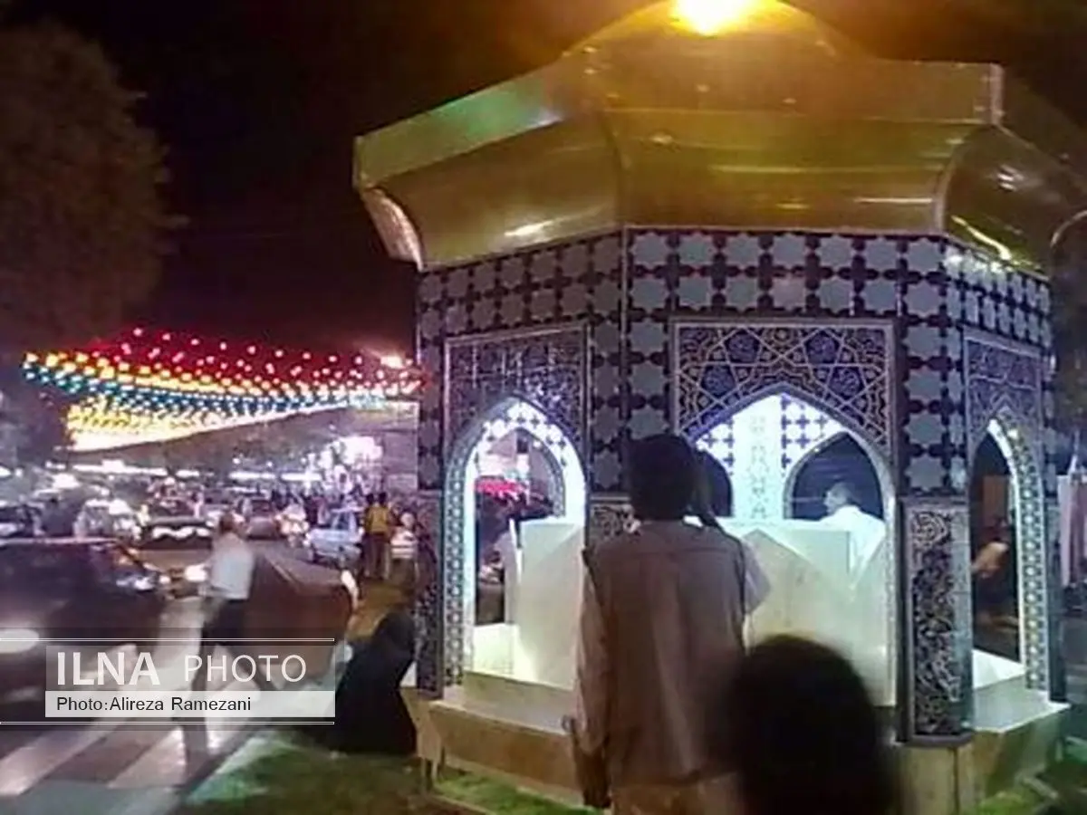 نماد سقاخانه حرم رضوی درکاشان رونمایی شد
