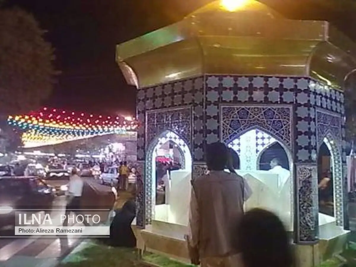 نماد سقاخانه حرم رضوی درکاشان رونمایی شد