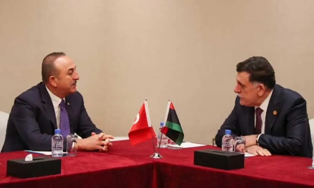 دیدار چاووش اوغلو با رئیس دولت وفاق ملی لیبی در دوحه