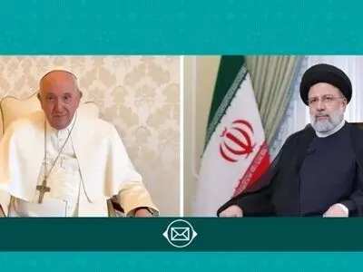رئیسي لـبابا الفاتیکان: أتمنى أن نرى عشیة العام الجدید وقفاً فوریاً لقتل ألابریاء في غزة