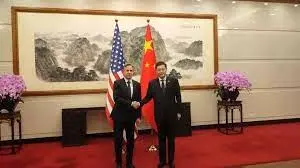 دیدار وزرای خارجه آمریکا و چین در پکن