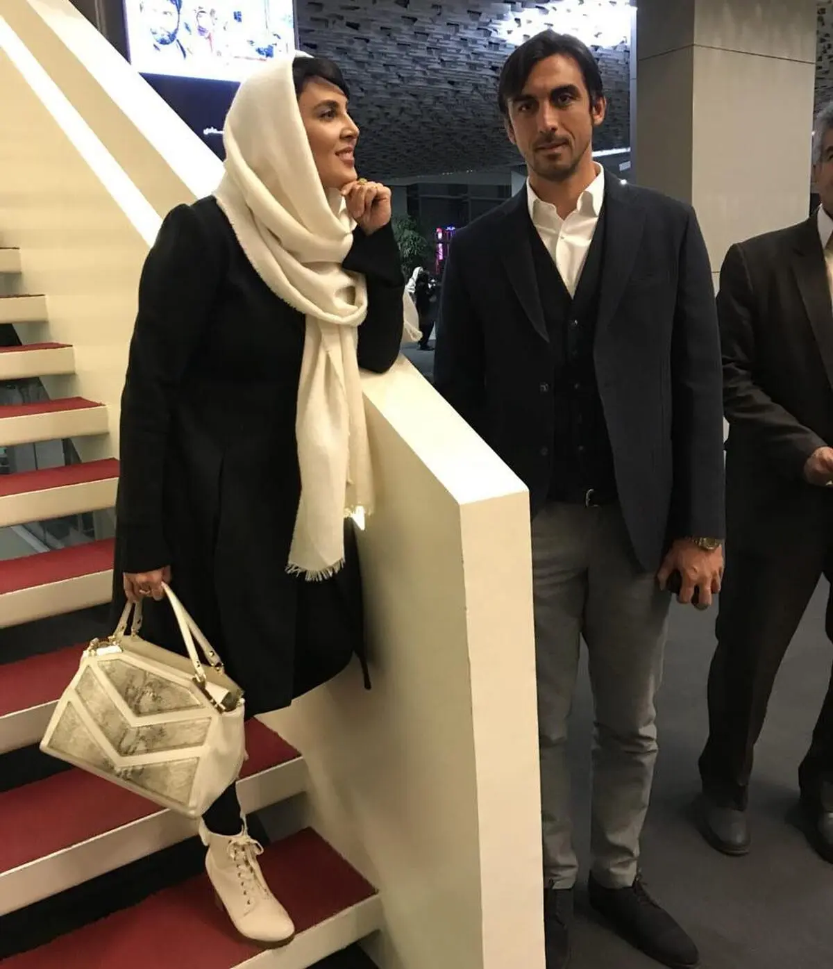 مهدی رحمتی و لیلا بلوکات در یک مراسم خصوصی
