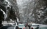 بارش برف در ارتفاعات جاده چالوس، هراز و فیروزکوه 