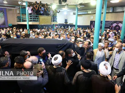 مراسم وداع با پیکر حجت الاسلام و المسلمین دعایی