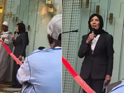 حجاب فرماندار نیویورک در مسجد جنجال‌ساز شد