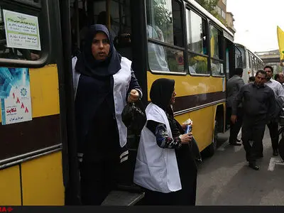 هواداران اتوبوسی شهردار تهران