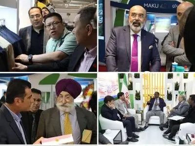 حضور پررنگ هیات های تجاری خارجی در غرفه ارس برای مذاکرات سرمایه گذاری و خرید تولیدات