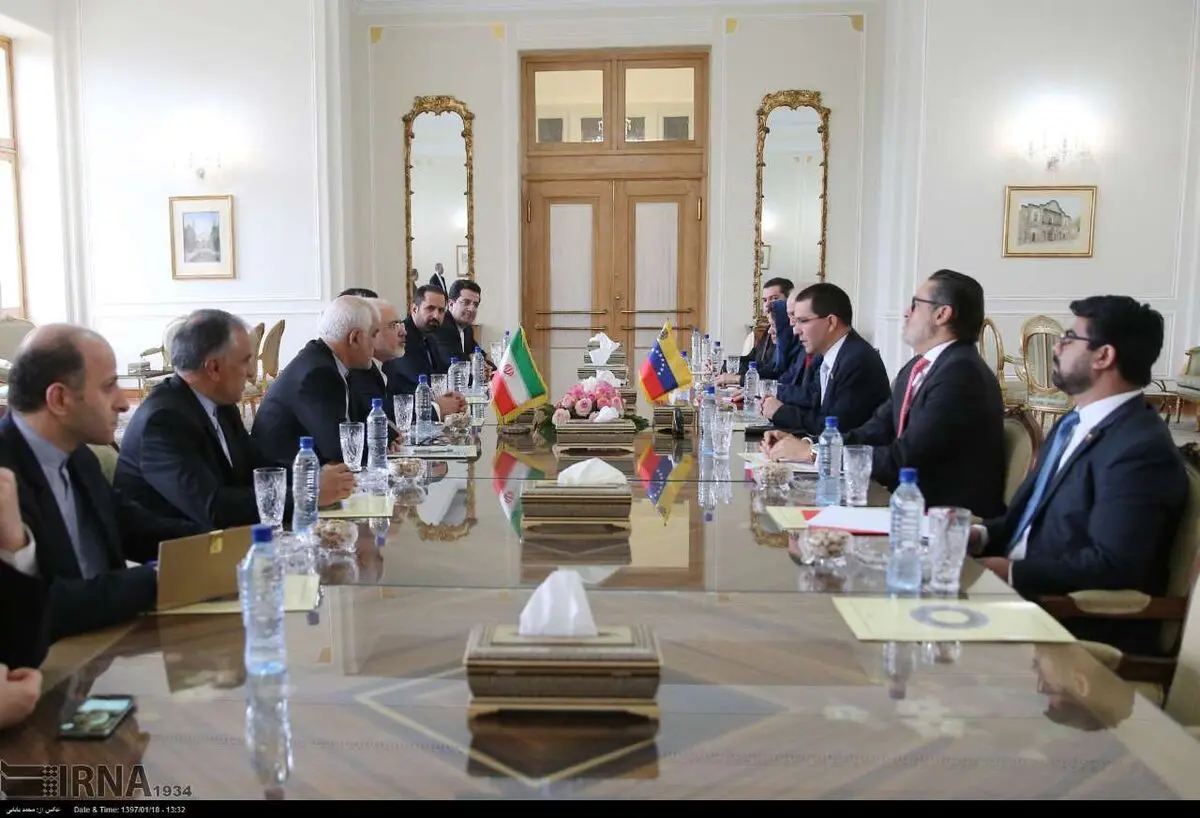وزیرا الخارجیة الایرانی والفنزویلی یبحثان طیفا واسعا من القضایا