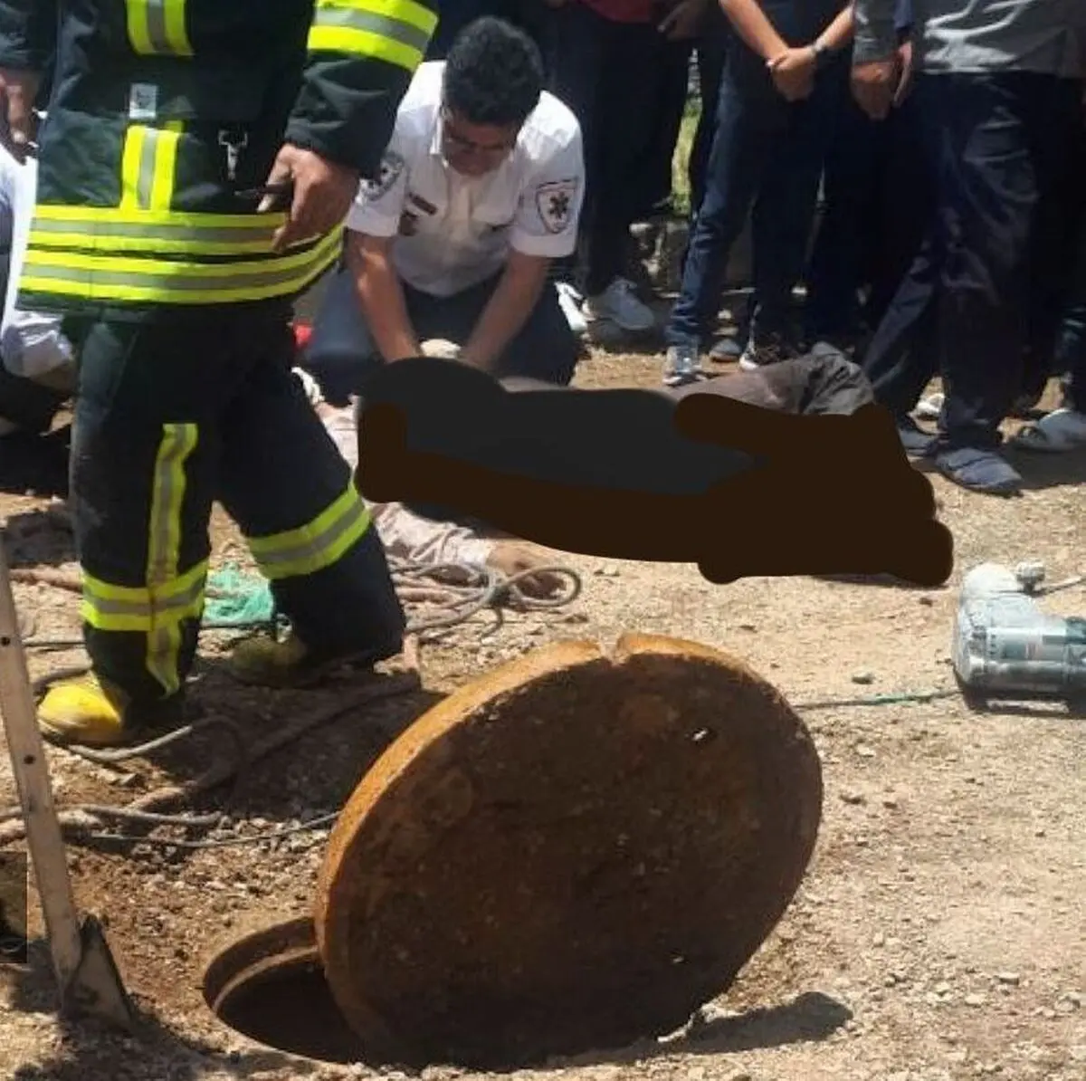 یک کارگر شهرداری اردبیل  بر اثر سقوط در چاه جان باخت