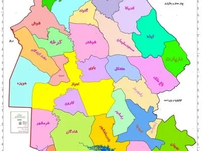 نقشه جدید استان خوزستان ابلاغ شد
