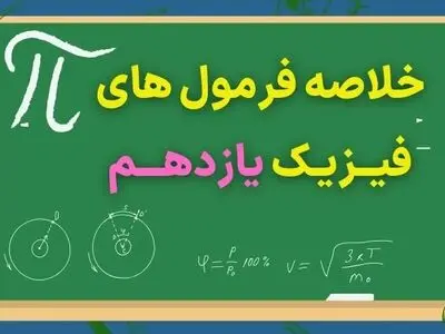 خلاصه فرمول های فیزیک یازدهم (فصل به فصل ۱،۲،۳،۴)