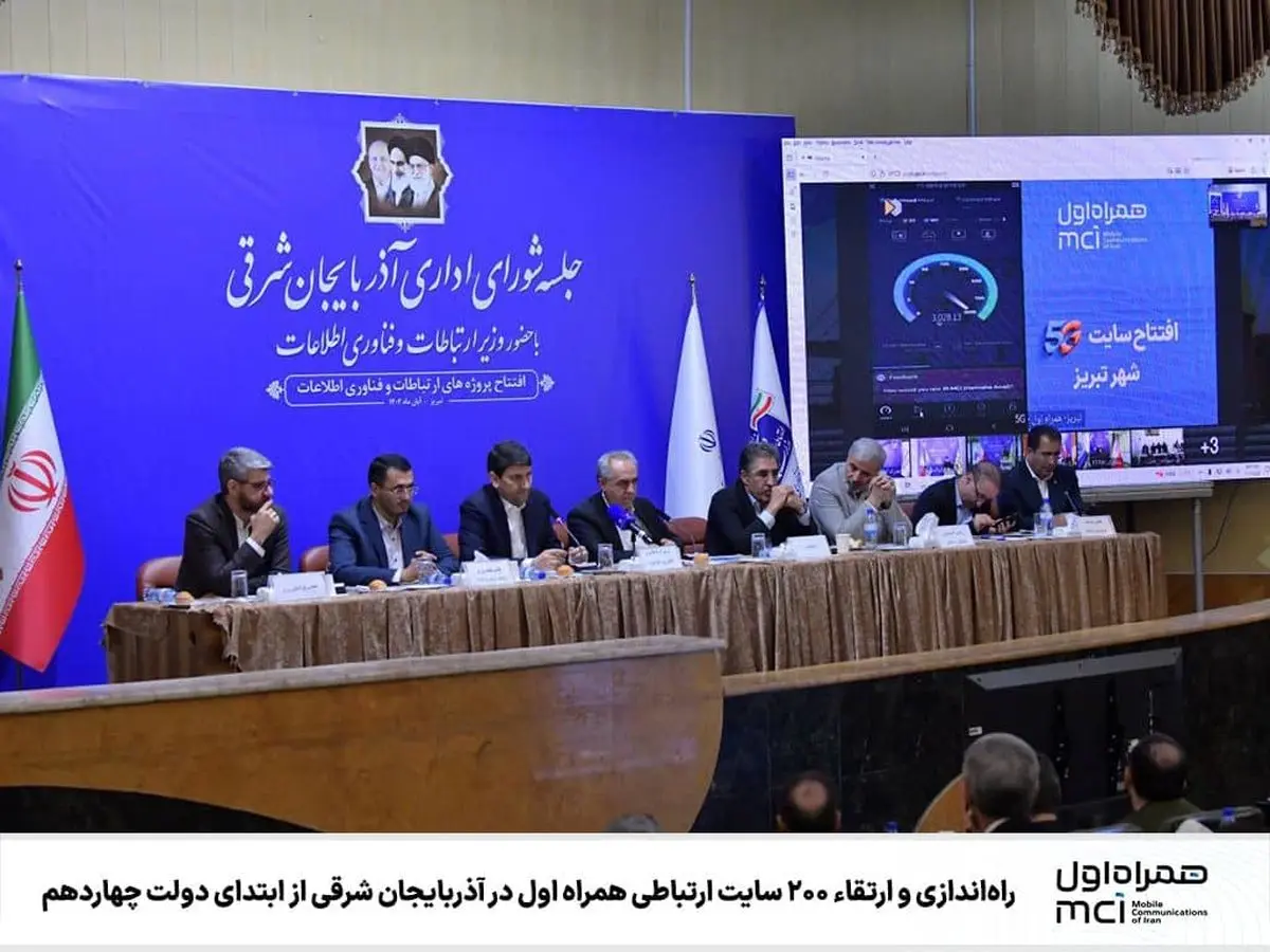 راهاندازی و ارتقاء ۲۰۰ سایت ارتباطی همراه اول در آذربایجان شرقی از ابتدای دولت چهاردهم