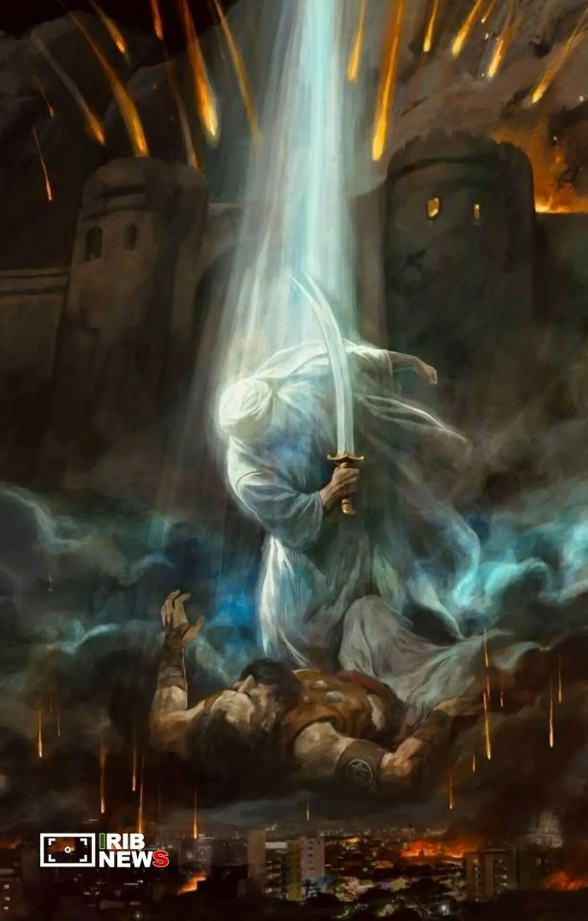 تابلوی جدید حسن روح الامین برای شهادت حضرت علی علیه السلام