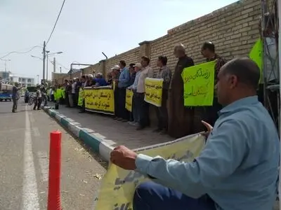 تجمع بازنشستگان تامین اجتماعی در چند شهرِ خوزستان