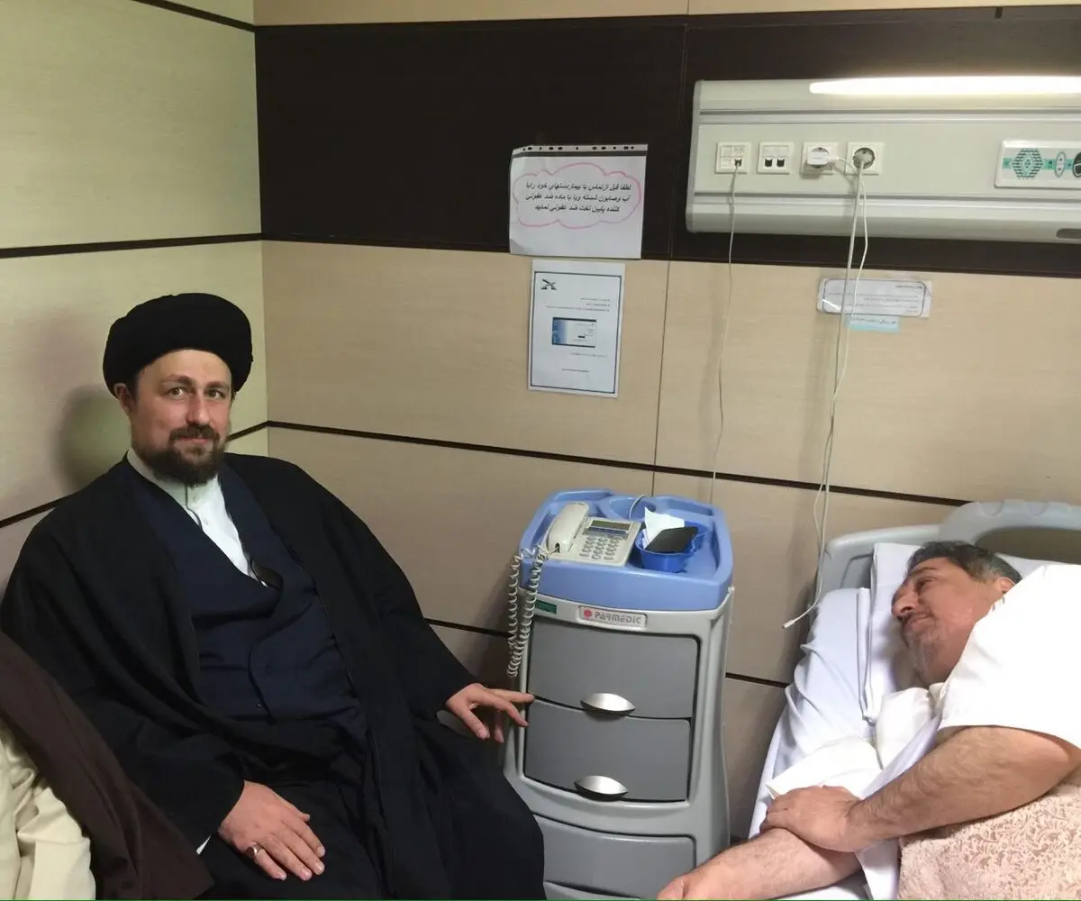 حجت‌الاسلام سید حسن خمینی از تابش عیادت کرد
