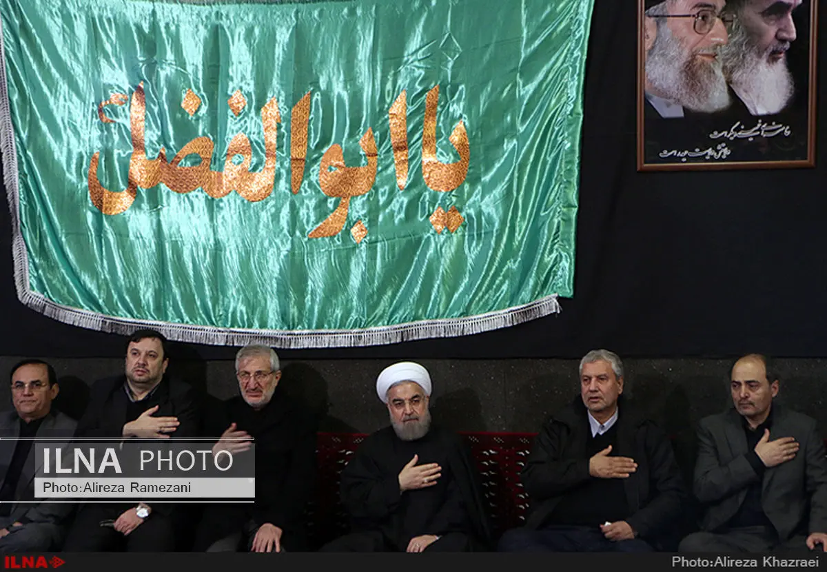 عزاداری رئیس جمهور و وزیر کار در جمع کارگران
