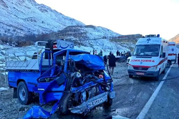 شش کشته و مجروح بدلیل تصادف وحشتناک جاده کاکان بویراحمد 