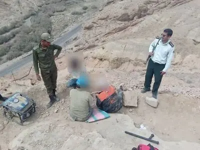 عاملان حفاری غیرمجاز در دامغان به دام افتادند