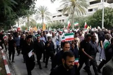 کیش یکسر جوش و خروش در روز قدس