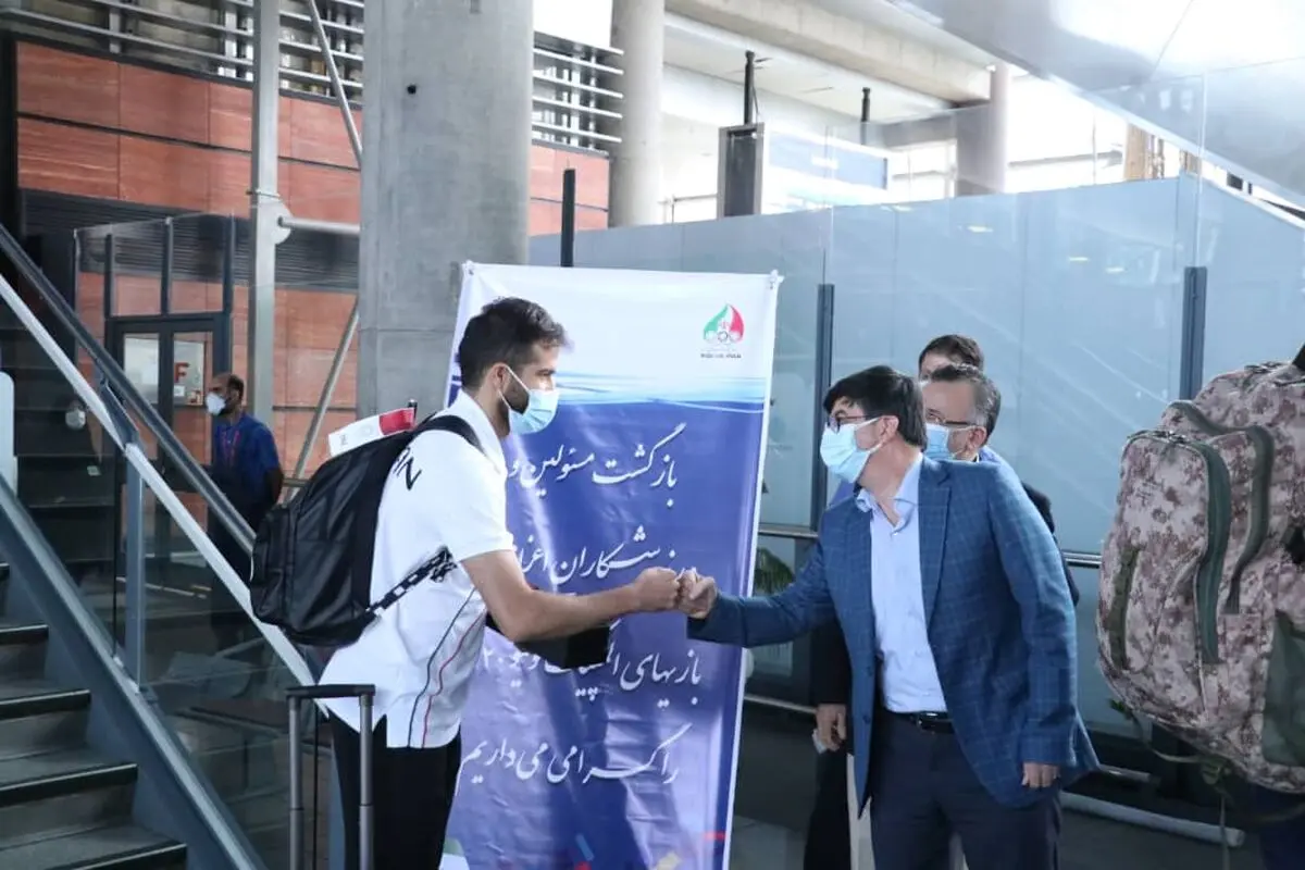 المپیک توکیو 2020؛ حدادی و تفتیان وارد تهران شدند(عکس)