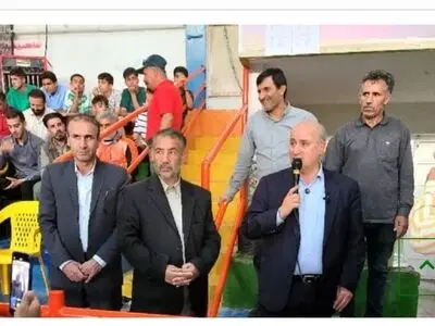 رئیس فدراسیون فوتبال میهمان سپیدان شد