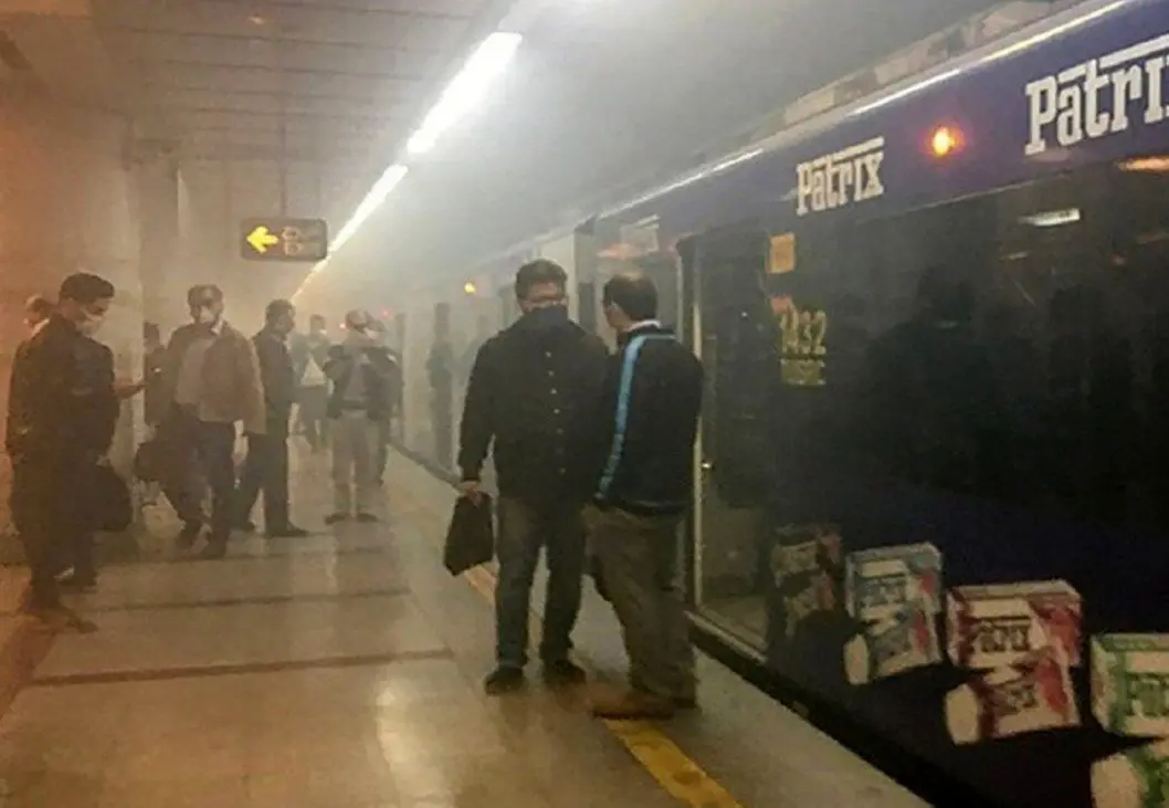 آتش‌سوزی در سیستم الکتریکی خط یک متروی تهران 