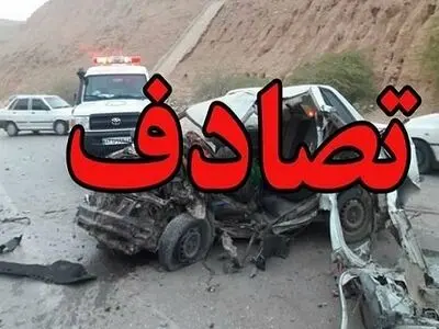 تصادف تویوتا و سمند و بر جای ماندن 2 کشته و یک مصدوم