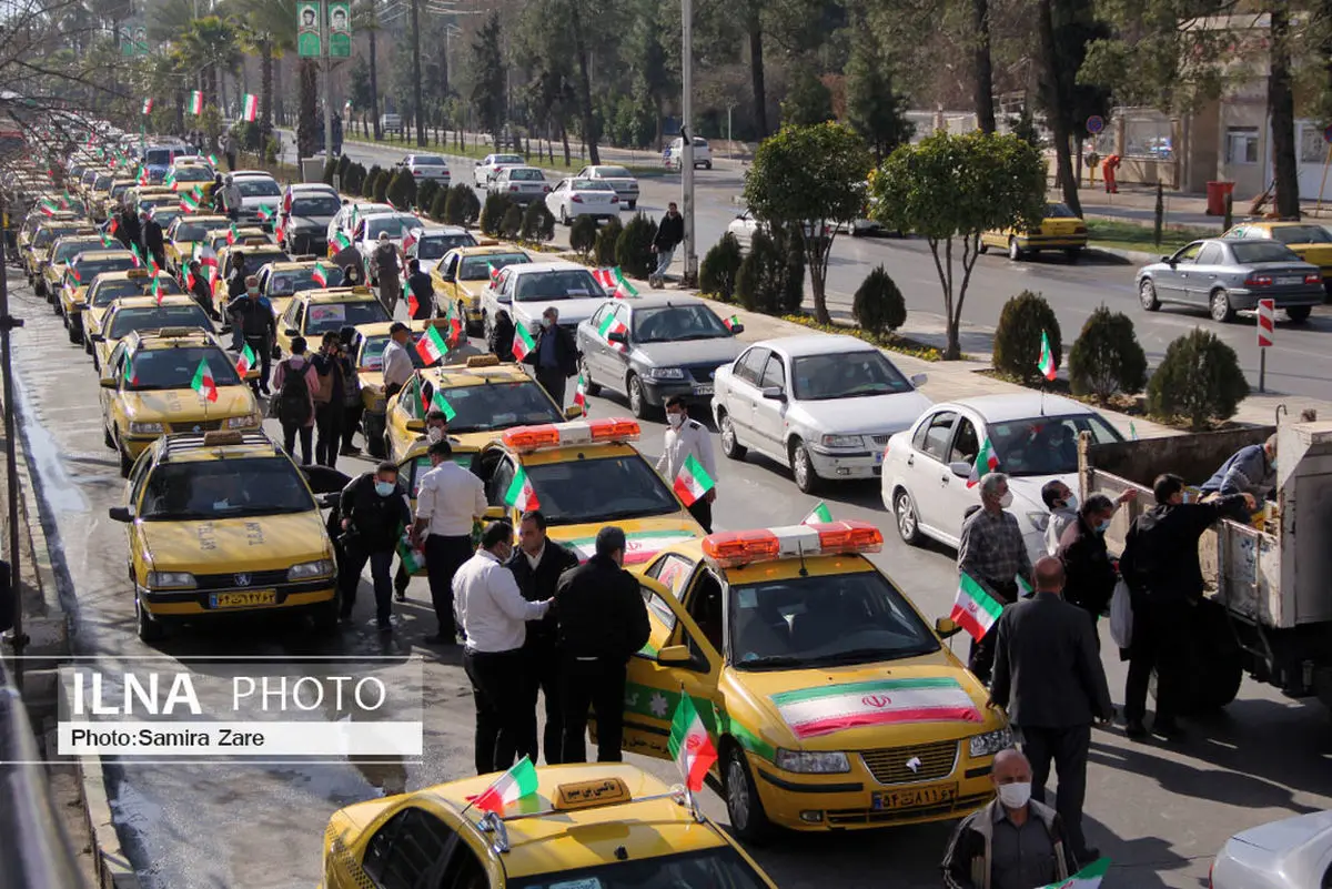 آیین راهپیمایی یوم الله ۲۲ بهمن در شیراز برگزار شد