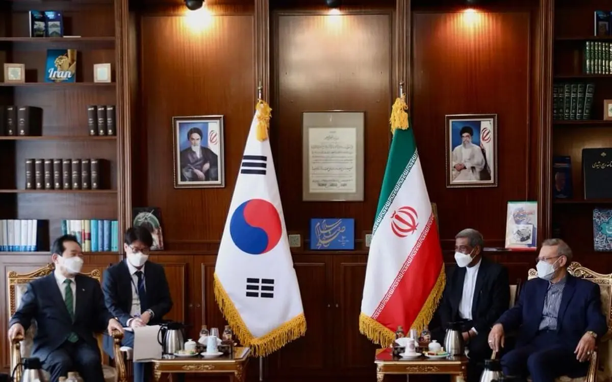 نخست‌وزیر کره جنوبی با علی لاریجانی دیدار کرد