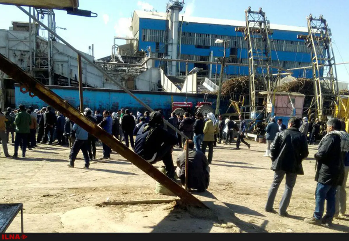 اعتراض کارگران مجتمع نی شکر هفت تپه گسترده‌تر شد