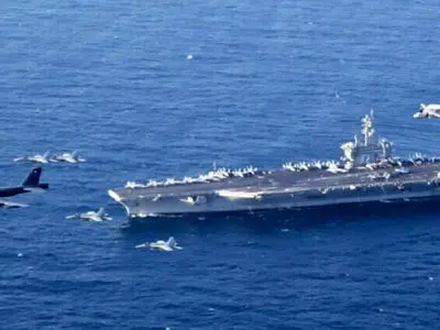 گزارش شبکه «ای‌بی‌سی» از موقعیت ناو هواپیمابر «جرالد آر فورد»