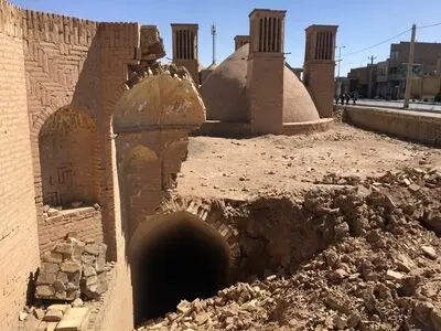تخریب بنای تاریخی مشترک مسلمانان و زرتشتیان یزد