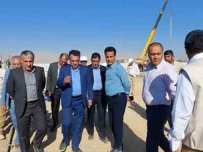 ​بازدید میدانی از روند پیشرفت طرح‌های فاضلاب شرق فارس
