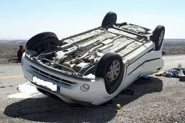 یک فوتی و ۳ مصدوم براثر واژگونی خودرو ال ۹۰در جاده فسا به شیراز