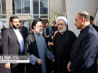 مراسم ترحیم نوه حجت الاسلام و المسلمین علیخانی در مسجد الاجواد تهران