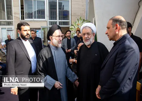 مراسم ترحیم نوه حجت الاسلام و المسلمین علیخانی در مسجد الاجواد تهران