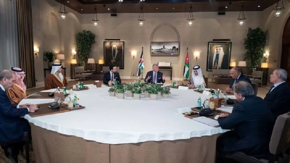 درخواست پادشاه اردن از کشورهای عربی برای اتخاذ موضع واحد در حمایت از غزه