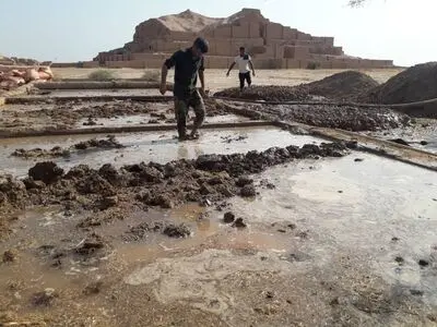 راه‎اندازی کارگاه تولید خشت خام مرمتی در محوطه میراث جهانی چغازنبیل