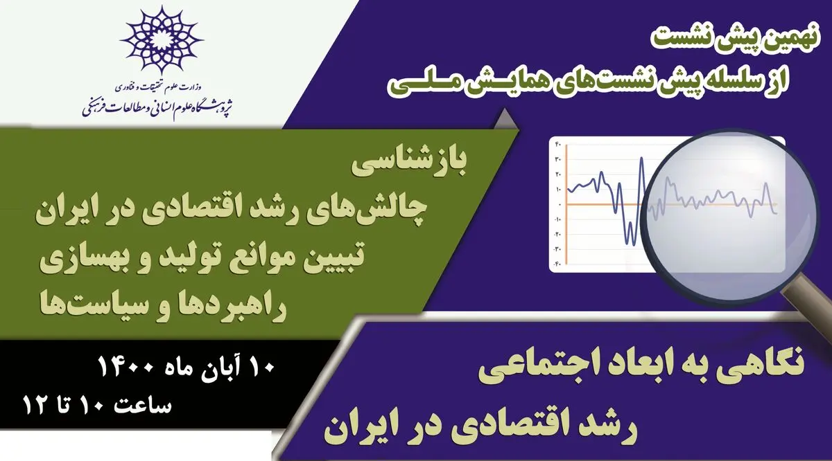 پیش‌نشست همایش ملی چالش‌های رشد اقتصادی برگزار می‌شود