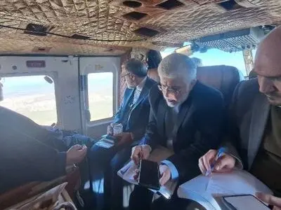 بازدید هوایی رئیسی از سد چایلی