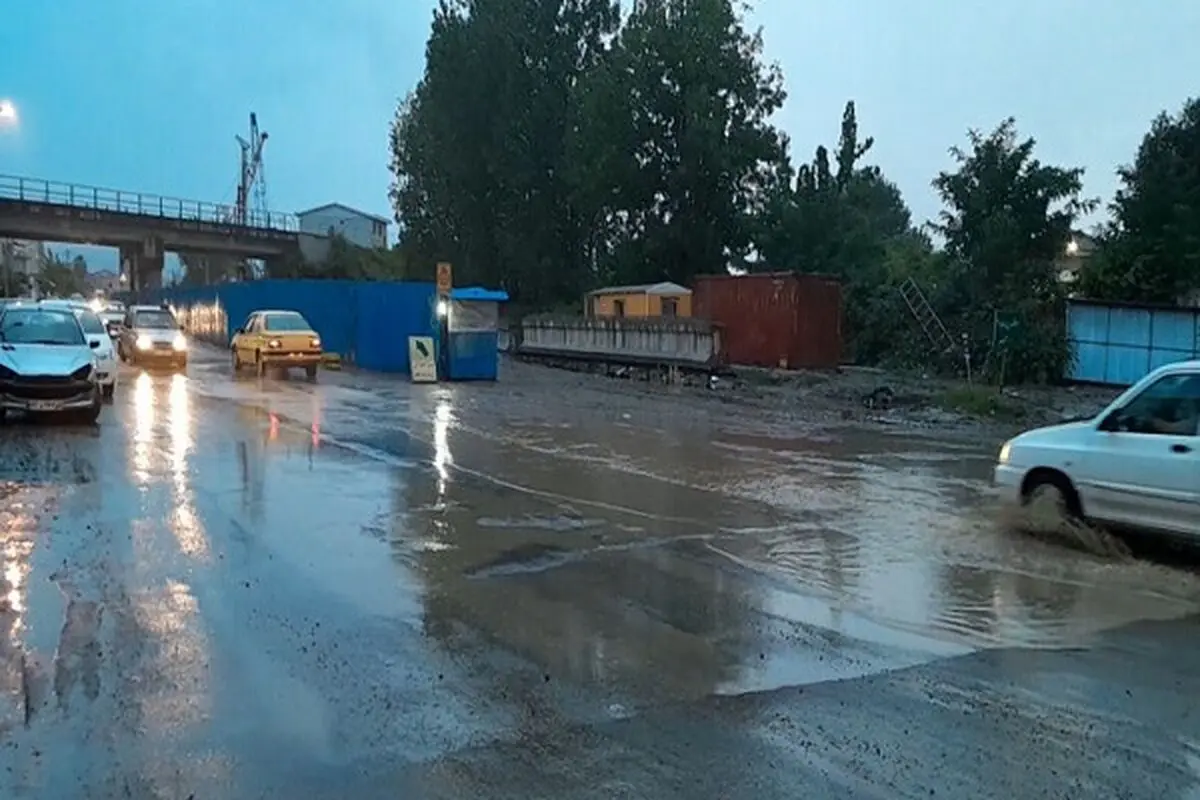 بارش ۲۱۷ میلی‌متر باران طی ۱۵ ساعت در آستارا