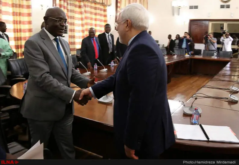 دیدار محمدجواد ظریف وزیر امور خارجه با رئيس مجلس غنا