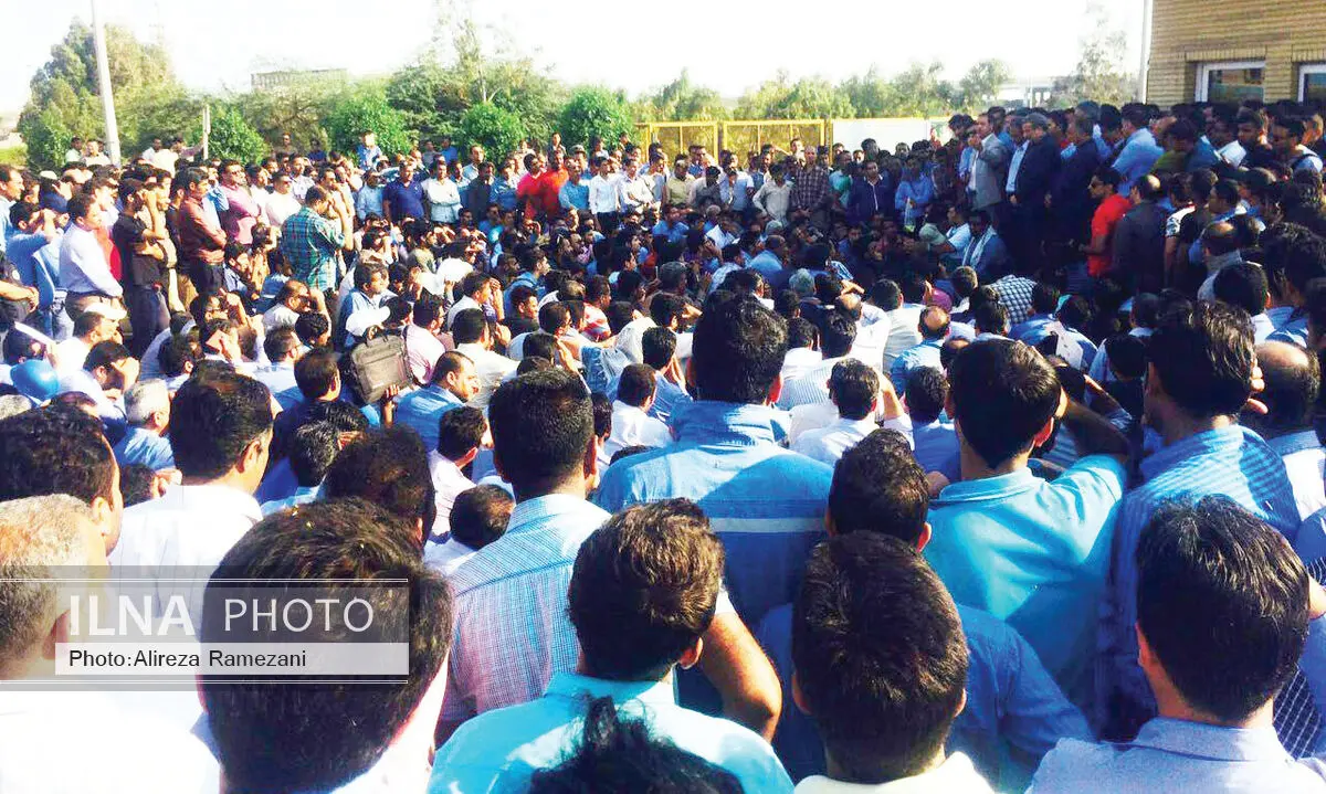 تجمع حدود 500 نفر از کارگران شرکت آلومینیوم «المهدی هرمزآل»