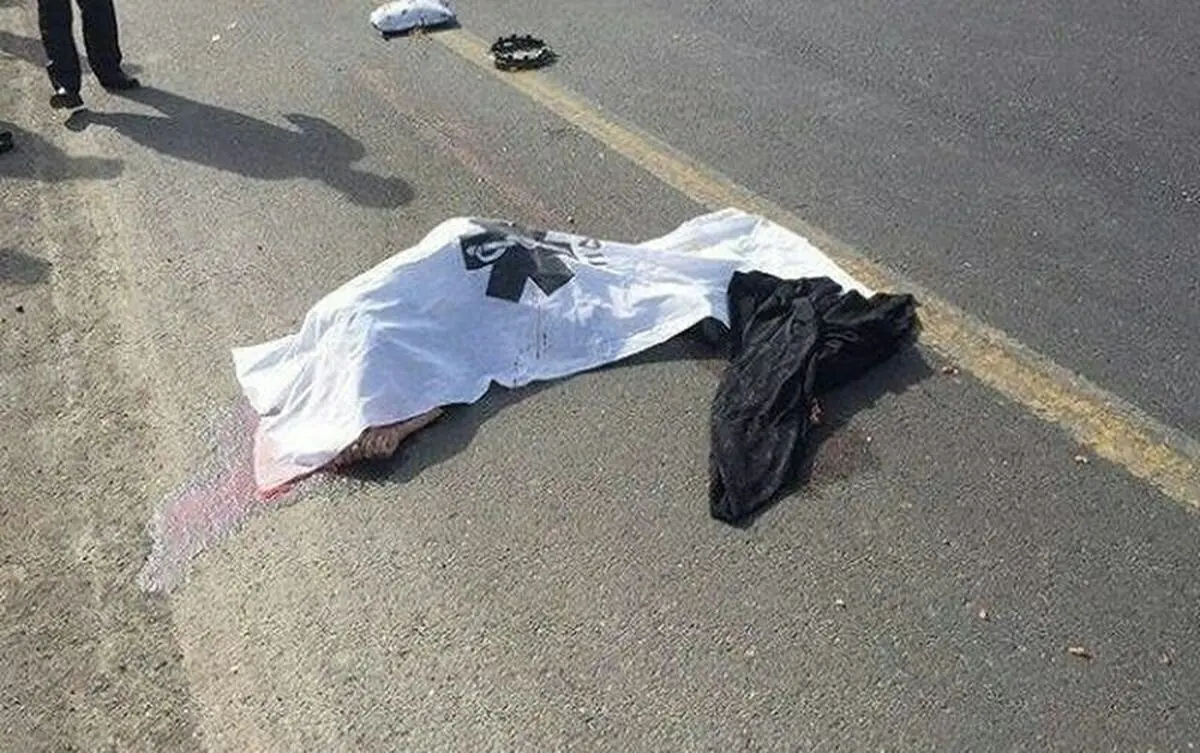 فوت عابر بر اثر بی‎‌توجهی راننده وانت نیسان 
