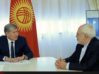 Zarif meets Kyrgiz president