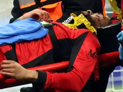 انتقال مستقیم ستاره میلان از زمین به بیمارستان