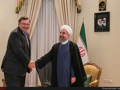 دیدار مدیر عامل شرکت توتال فرانسه با رییس جمهور