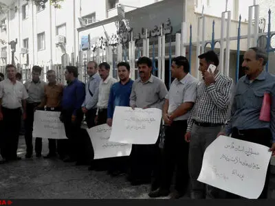خاتمه تجمع کارگران پروژه سد تنگ سرخ شیراز با وعده پرداخت مطالبات