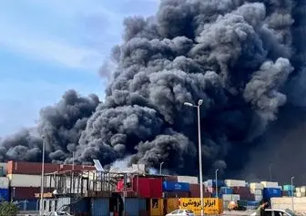 مهار ورود مواد نفتی به دریا در پی حادثه بندر شهید رجایی