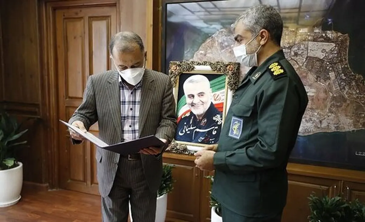 قدردانی فرمانده سپاه جزیره از تعامل و هم افزایی منطقه آزاد کیش